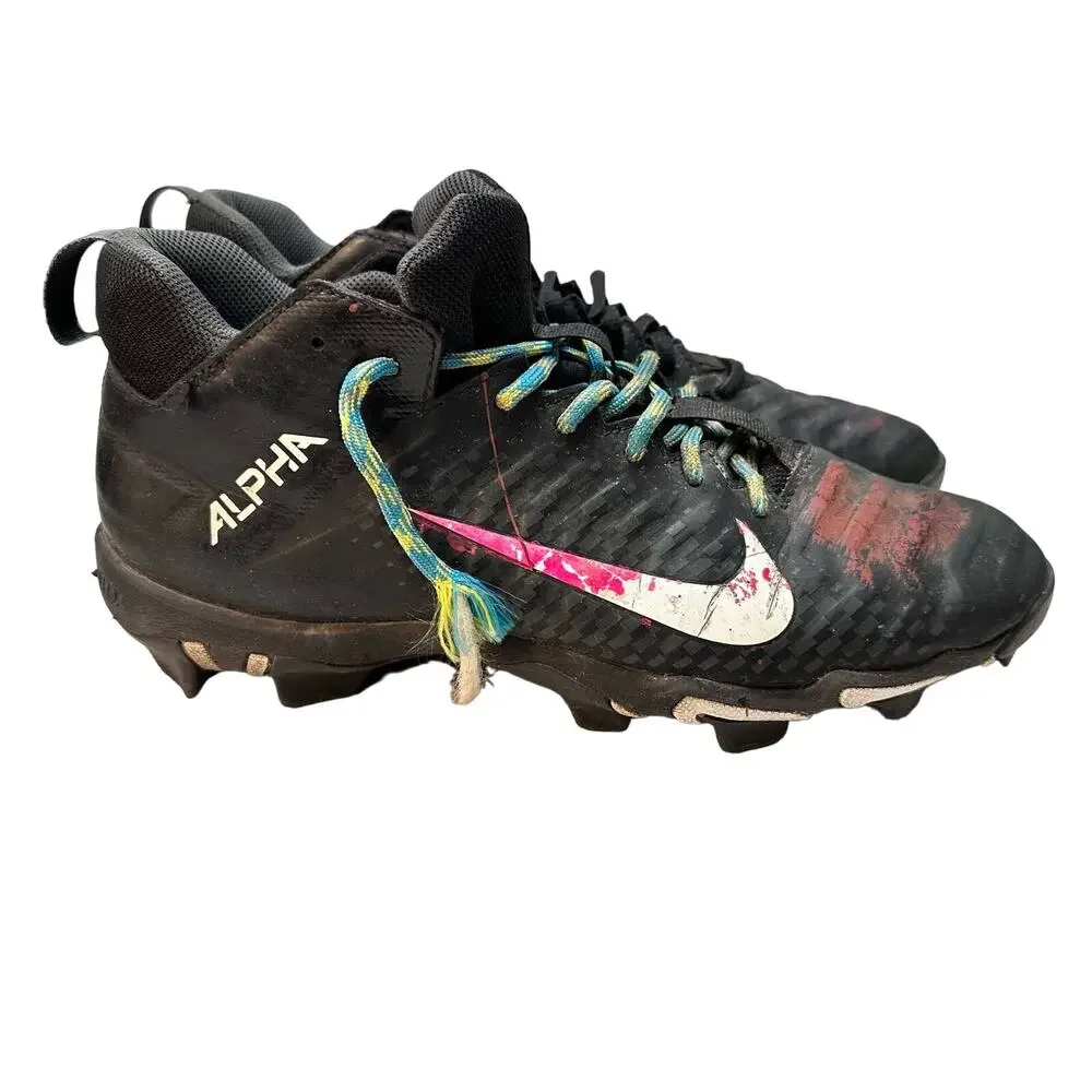Well Worn Nike Alpha Menace 2 Shark 'Black White' AQ7653-001